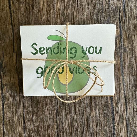 Blank Greeting Cards Fall Autumn Custom Art Cards Tablescape Avocado Gifts - Picture 3 of 3